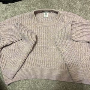 Urban outfitters cropped pink sweater.